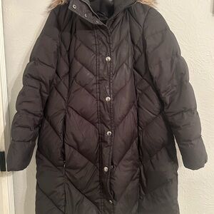 Tower by London Fog Black Quilted Puffer Coat